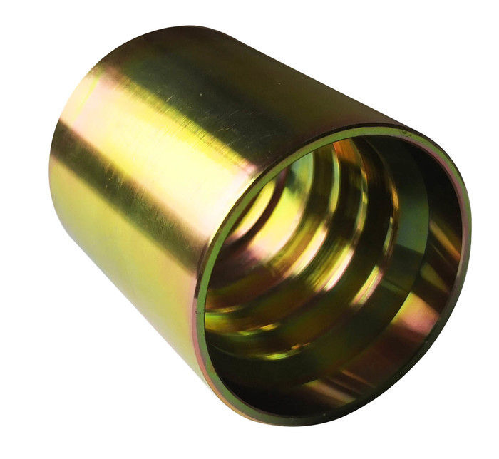 Ferrule SAE 100 R1AT Industrial Hydraulic Fittings , EN 853 Steel