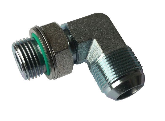 1JO9 Elbow JIC Steel Hydraulic Fittings , Sae O Ring Fittings L Series