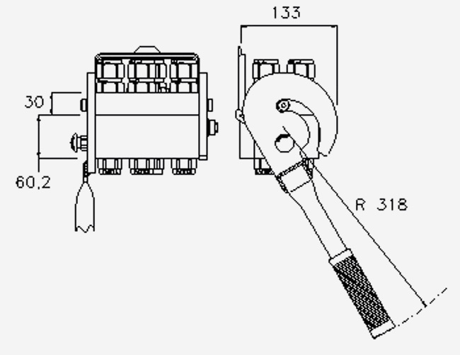 Multi Faster Hydraulic Multi Coupler Fixed Half 6 Lines 1/2" X 1/2" SAE