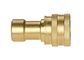 Brass Quick Release Hydraulic Couplings KZD-SF Series For ISO 7241-1 B Interchange