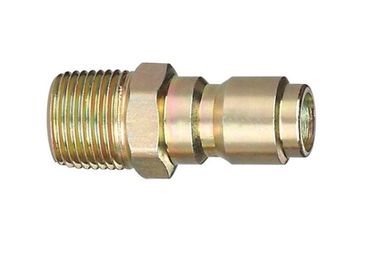 Steel Straight Through Hydraulic Quick Connect Plug Male Thread ST Series